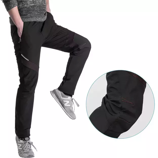 Rockbros Patrol Cycling Windproof Sports Pants Size M - Black 13