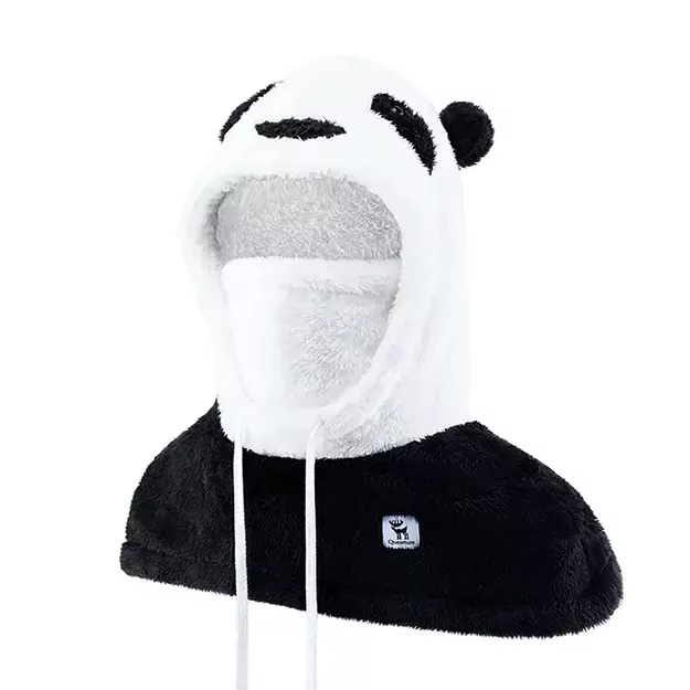 Qunature Panda Ski Balaclava for Kids/Adults Size M - Black/White 5