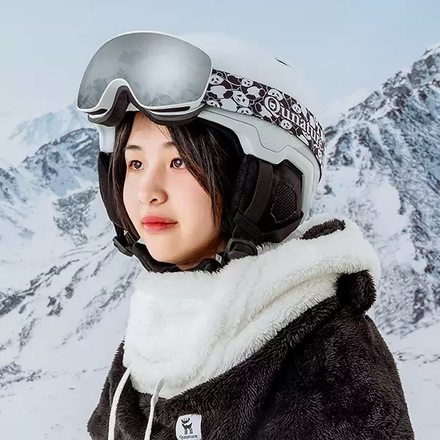 Qunature Panda Ski Balaclava for Kids/Adults Size M - Black/White 13