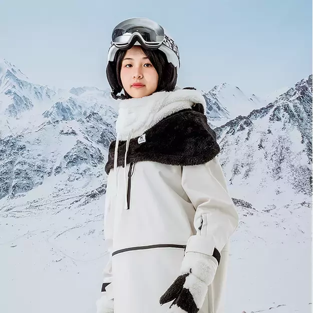 Qunature Panda Ski Balaclava for Kids/Adults Size M - Black/White 21