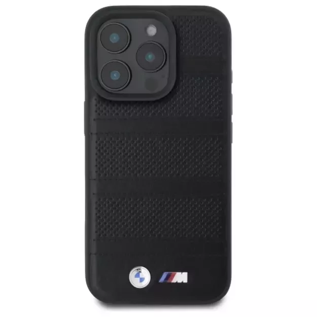 BMW M Perforated And Stitched Line MagSafe case for iPhone 16 Pro Max - black 9