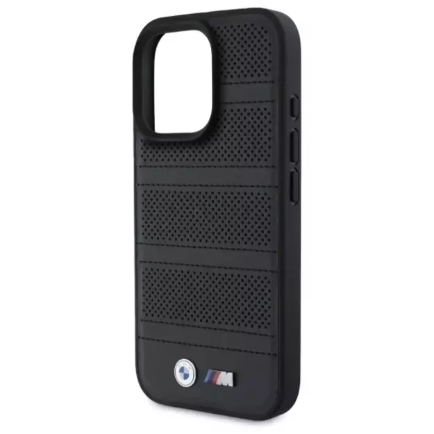 BMW M Perforated And Stitched Line MagSafe case for iPhone 16 Pro Max - black 12