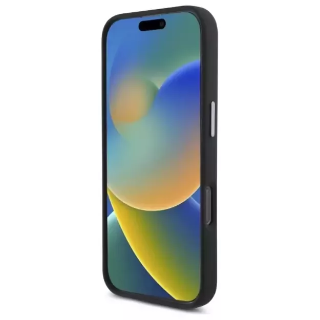DKNY Liquid Silicone Metal Logo iPhone 16 Pro Max Case - Black 4