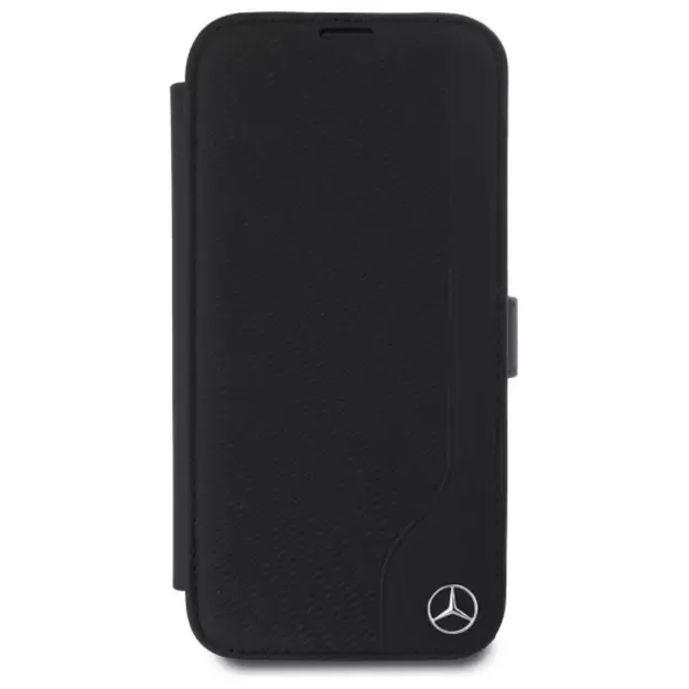 Mercedes Leather Wood Imitation iPhone 16 Case - Black 2