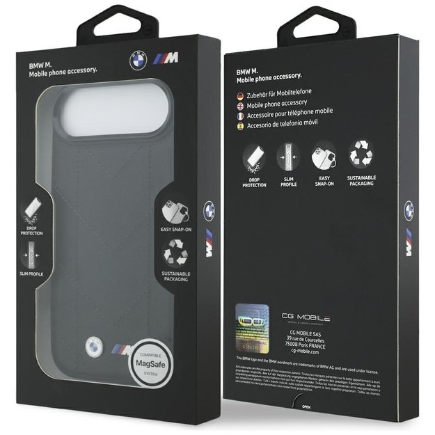 BMW M Quilted Logo MagSafe Case for iPhone 17 Air - Black 3