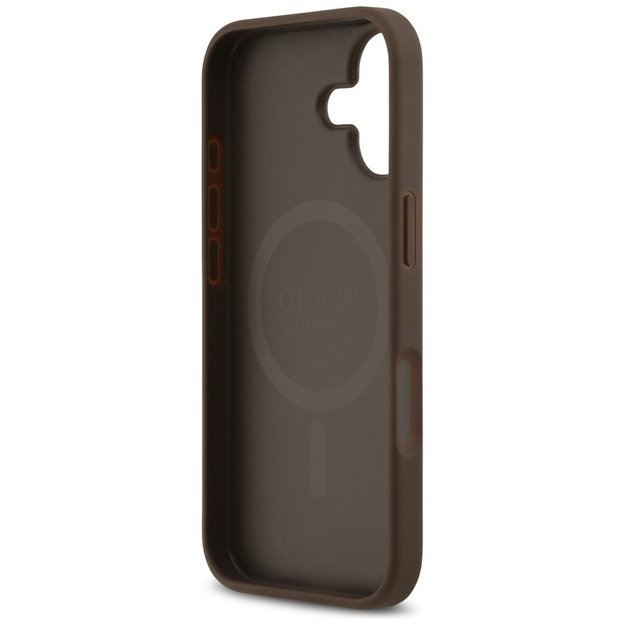 Guess 4G Circle Classic Logo MagSafe case for iPhone 17 - brown 6
