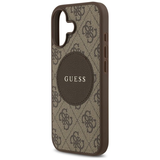 Guess 4G Circle Classic Logo MagSafe case for iPhone 17 - brown 5