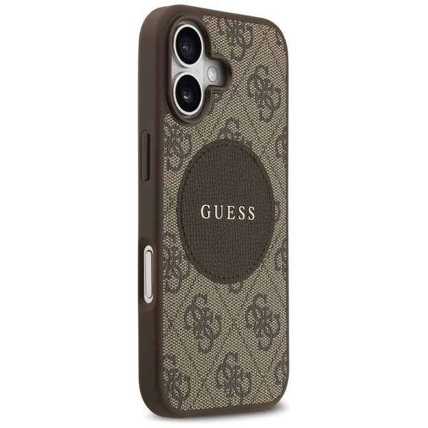 Guess 4G Circle Classic Logo MagSafe case for iPhone 17 - brown 3