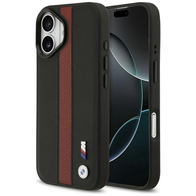 BMW M Perforated Stripe Logo MagSafe Case for iPhone 17 - Red