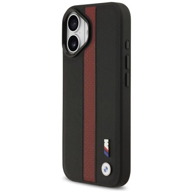 BMW M Perforated Stripe Logo MagSafe Case for iPhone 17 - Red 1