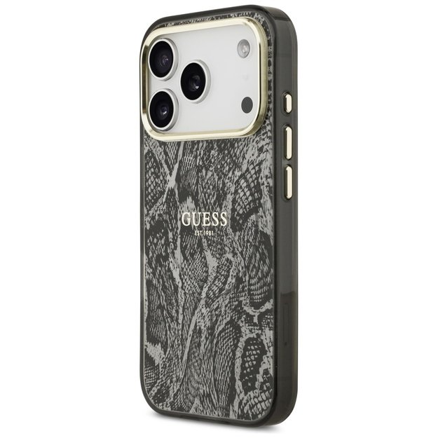 Guess Python Pattern MagSafe Case for iPhone 17 Pro - Black 1