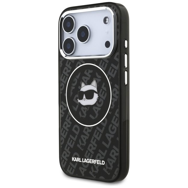 Karl Lagerfeld IML Choupette Head Logo MagSafe Case for iPhone 17 Pro Max - Black 1
