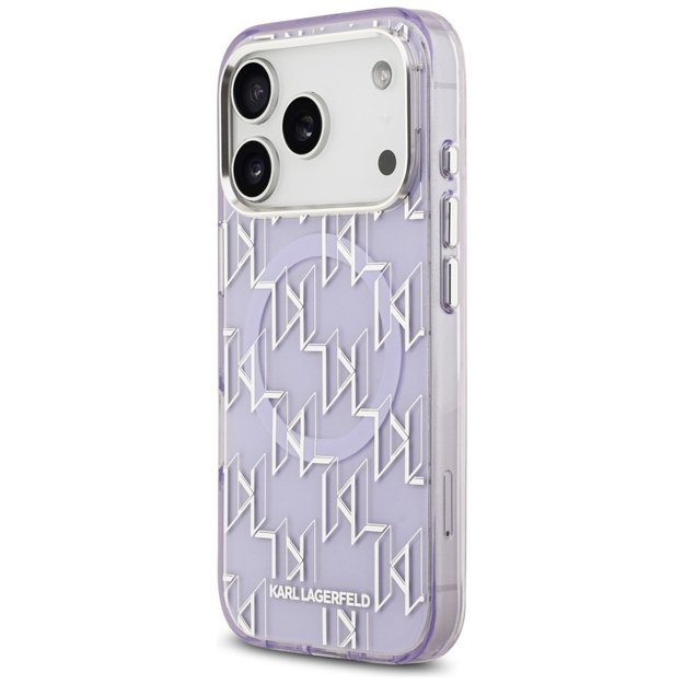 Karl Lagerfeld IML KL Monogram MagSafe Case for iPhone 17 Pro - Purple 3