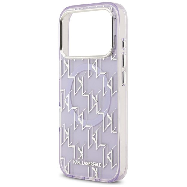 Karl Lagerfeld IML KL Monogram MagSafe Case for iPhone 17 Pro - Purple 7