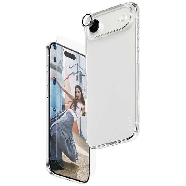 CARE by PanzerGlass Fashionable Combo 3in1 Protective Set Case + Glass + Lens for iPhone Air 1
