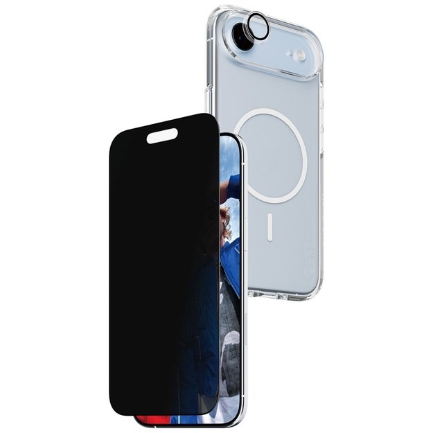 CARE by PanzerGlass Flagship Privacy 3-in-1 Case + Privacy Glass + Lens for iPhone Air 1