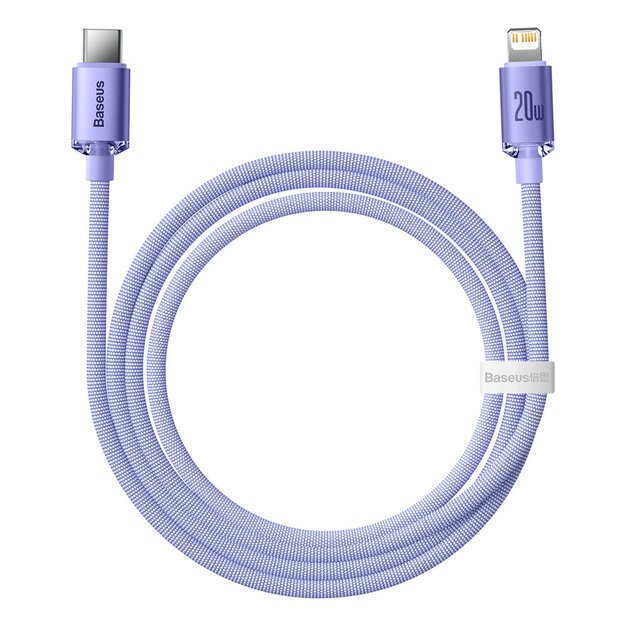 Baseus CAJY000205 Lightning - USB-C PD cable 20W 480Mb/s 1.2m - purple 3