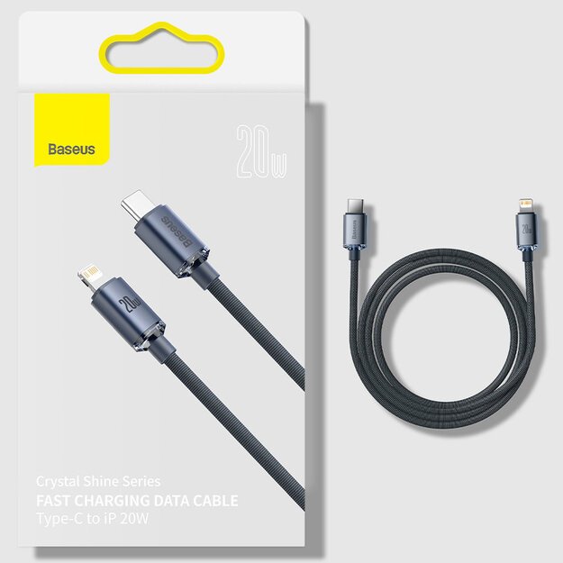 Baseus CAJY000205 Lightning - USB-C PD cable 20W 480Mb/s 1.2m - purple 15