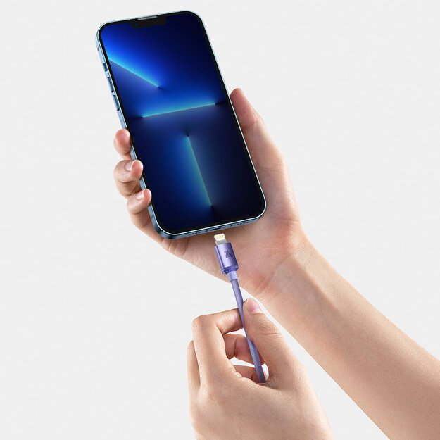 Baseus CAJY000205 Lightning - USB-C PD cable 20W 480Mb/s 1.2m - purple 10