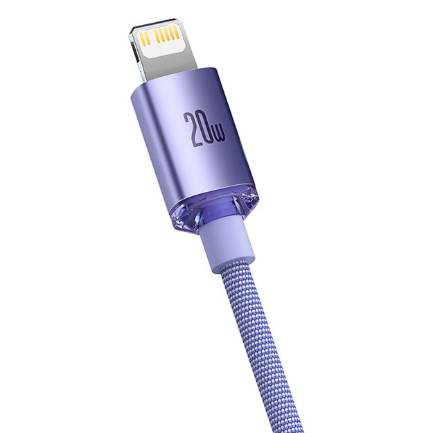 Baseus CAJY000205 Lightning - USB-C PD cable 20W 480Mb/s 1.2m - purple 2