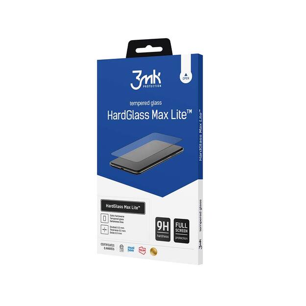 3mk HardGlass Max Lite Tempered Glass with Black Frame for iPhone 16 Pro Max 1