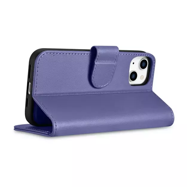 iCarer Wallet Case 2in1 Cover iPhone 14 Plus Anti-RFID Leather Flip Case Light Purple (WMI14220727-LP) 6