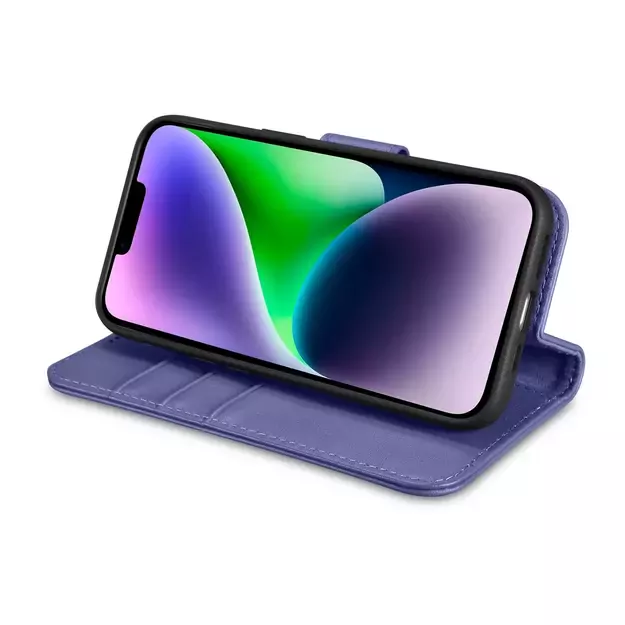 iCarer Wallet Case 2in1 Cover iPhone 14 Plus Anti-RFID Leather Flip Case Light Purple (WMI14220727-LP) 7