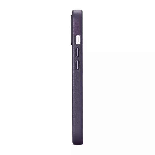 iCarer Case Leather Cover Case for iPhone 14 Plus Dark Purple (MagSafe Compatible) 26