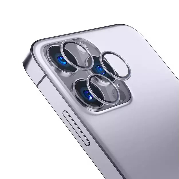 Camera Glass for iPhone 14 Pro Max / 14 Pro 9H for 3mk Lens Protection Pro Series Lens - Purple 4
