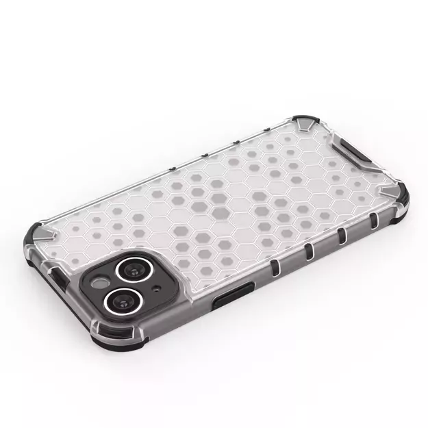 Honeycomb case for iPhone 14 Plus armored hybrid cover transparent 11