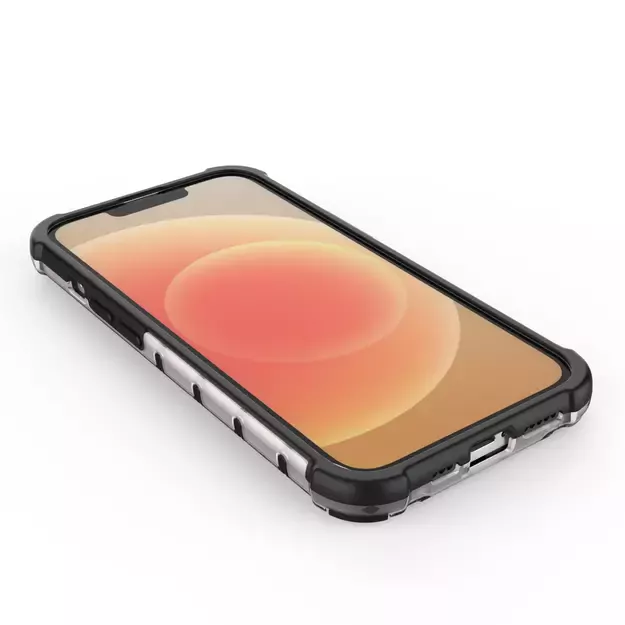 Honeycomb case for iPhone 14 Plus armored hybrid cover transparent 9