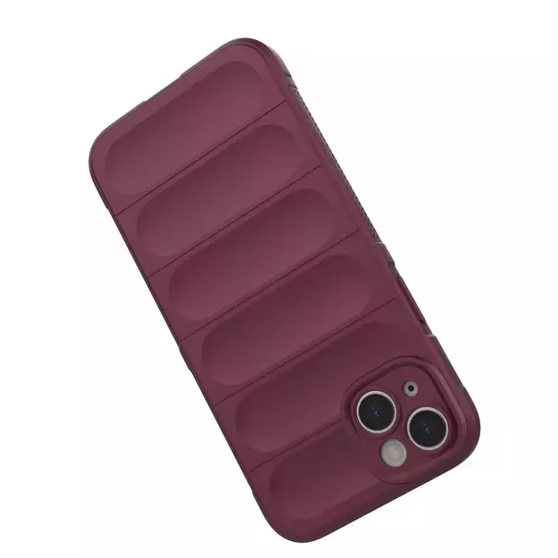 Magic Shield Case case for iPhone 14 Plus elastic armored case in burgundy 11