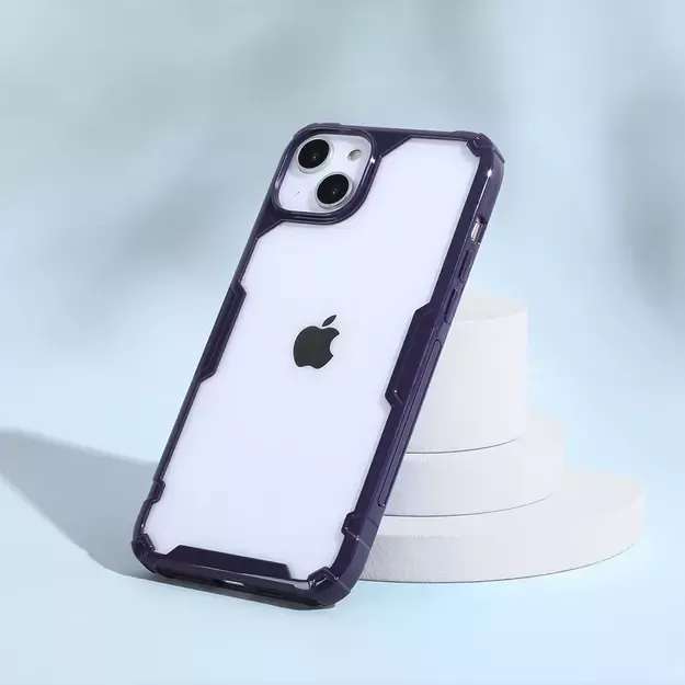 Nillkin Nature Pro iPhone 14 Plus case, armored cover, blue cover 26
