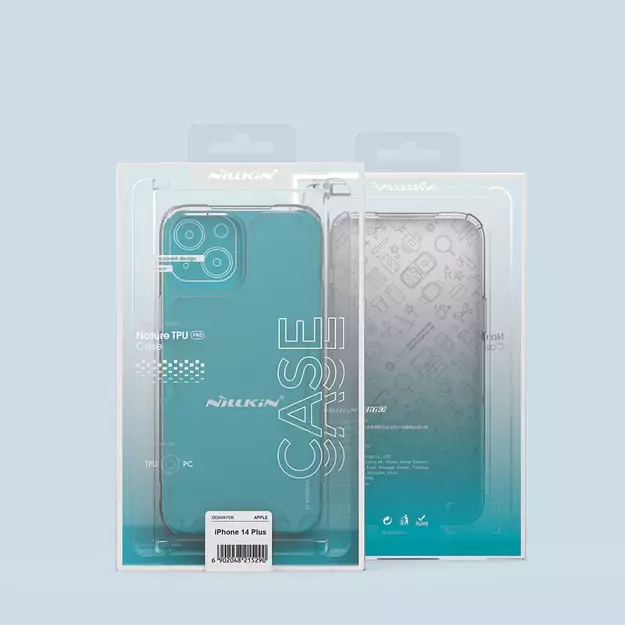 Nillkin Nature Pro iPhone 14 Plus case, armored cover, blue cover 24