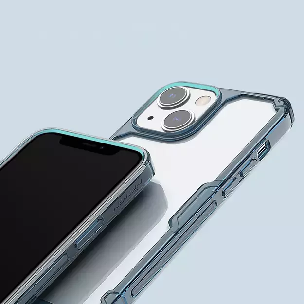 Nillkin Nature Pro iPhone 14 Plus case, armored cover, blue cover 34