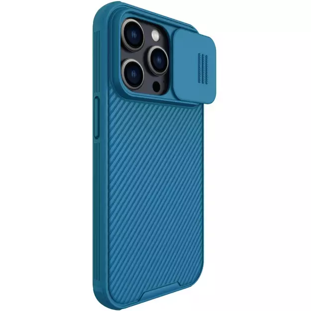 Nillkin CamShield Pro Case iPhone 14 Pro Armored Cover Camera Protector Blue 12