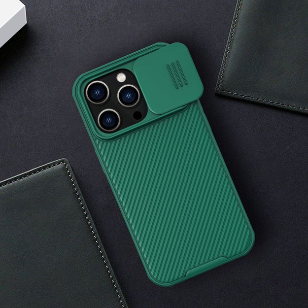 Nillkin CamShield Pro Case iPhone 14 Pro Armored Cover Camera Protector Blue 36