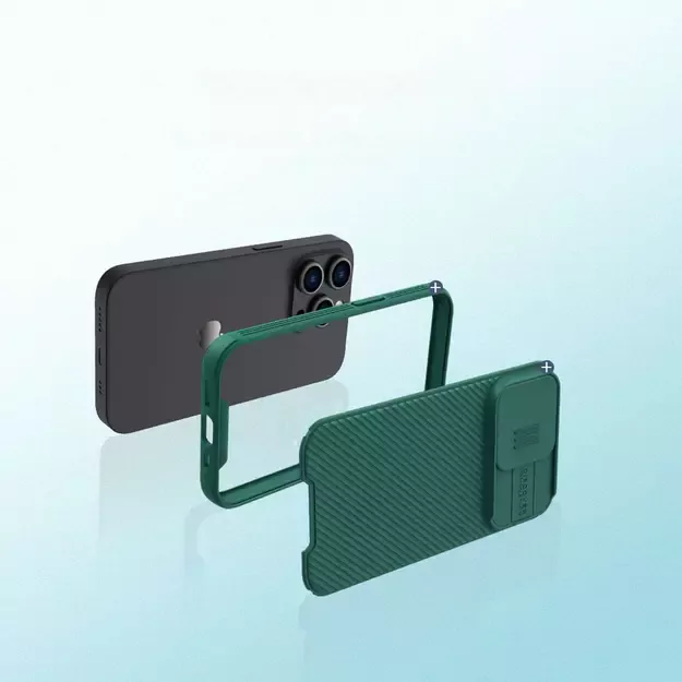 Nillkin CamShield Pro Case iPhone 14 Pro Armored Cover Camera Protector Blue 20