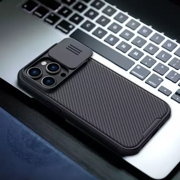 Nillkin CamShield Pro Case iPhone 14 Pro Armored Cover Camera Protector Blue 28