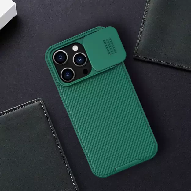 Nillkin CamShield Pro Case iPhone 14 Pro Armored Cover Camera Protector Blue 31