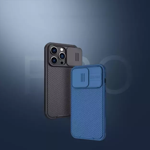 Nillkin CamShield Pro Case iPhone 14 Pro Armored Cover Camera Protector Blue 21