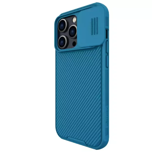 Nillkin CamShield Pro Case iPhone 14 Pro Armored Cover Camera Protector Blue 14