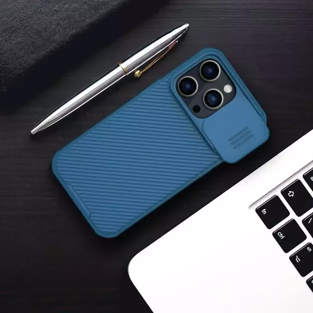 Nillkin CamShield Pro Case iPhone 14 Pro Armored Cover Camera Protector Blue 29