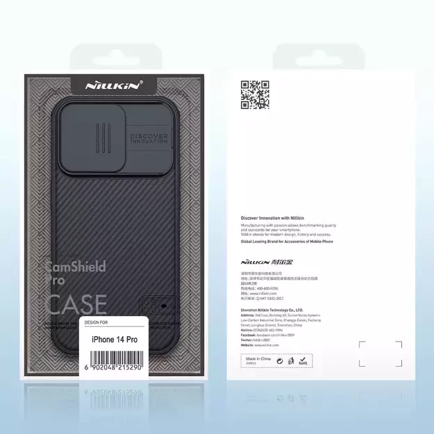 Nillkin CamShield Pro Case iPhone 14 Pro Armored Cover Camera Protector Blue 16