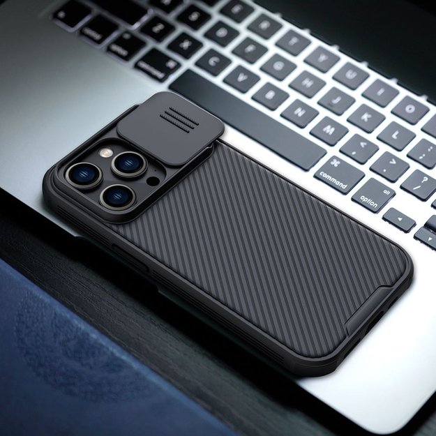 Nillkin CamShield Pro Case iPhone 14 Pro Armored Cover Camera Protector Blue 33
