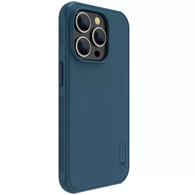Nillkin Super Frosted Shield Pro case for iPhone 14 Pro back cover blue 16