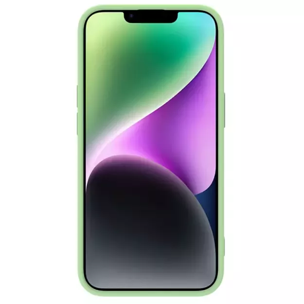 Nillkin CamShield Magnetic Silicone Case iPhone 14 Plus Magnetic MagSafe Cover with Camera Protector Green 19
