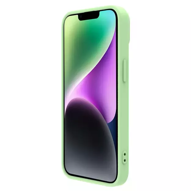 Nillkin CamShield Magnetic Silicone Case iPhone 14 Plus Magnetic MagSafe Cover with Camera Protector Green 23