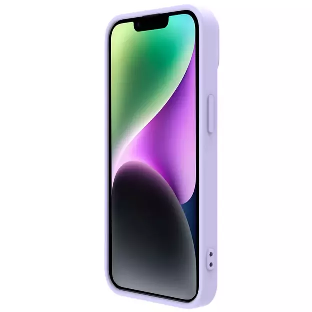Nillkin CamShield Silky Silicone Case iPhone 14 Plus Case with Camera Protector Purple 19