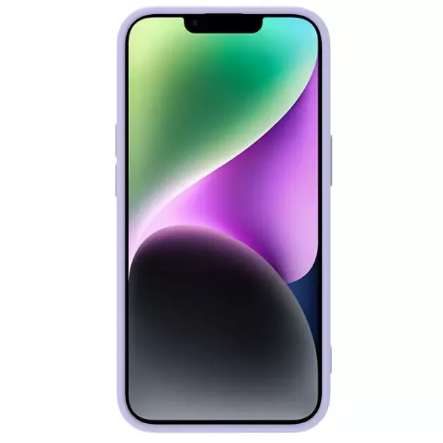 Nillkin CamShield Silky Silicone Case iPhone 14 Plus Case with Camera Protector Purple 17